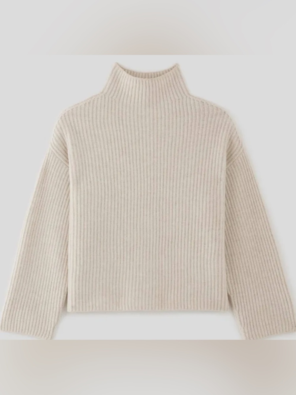 Everlane Felted Merino Funnel-Neck Pullover Sweater  Size Med Wool New